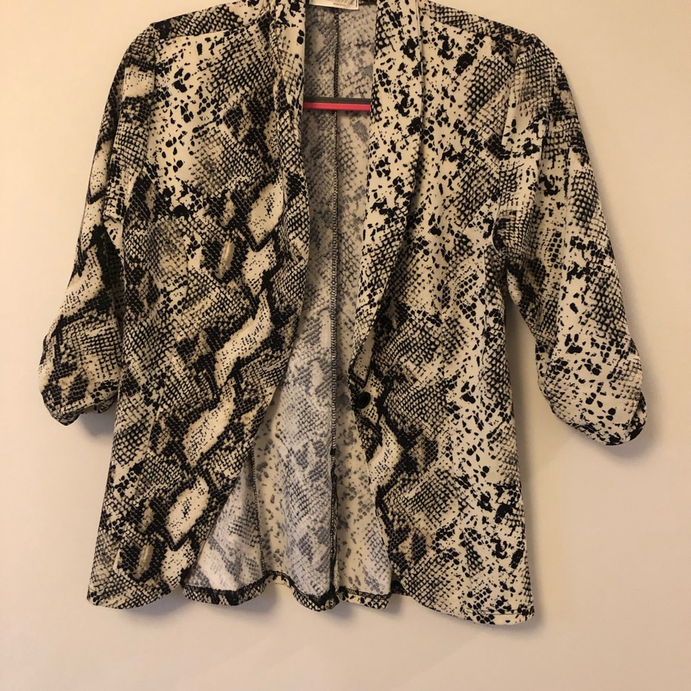 Snakeskin cardigan